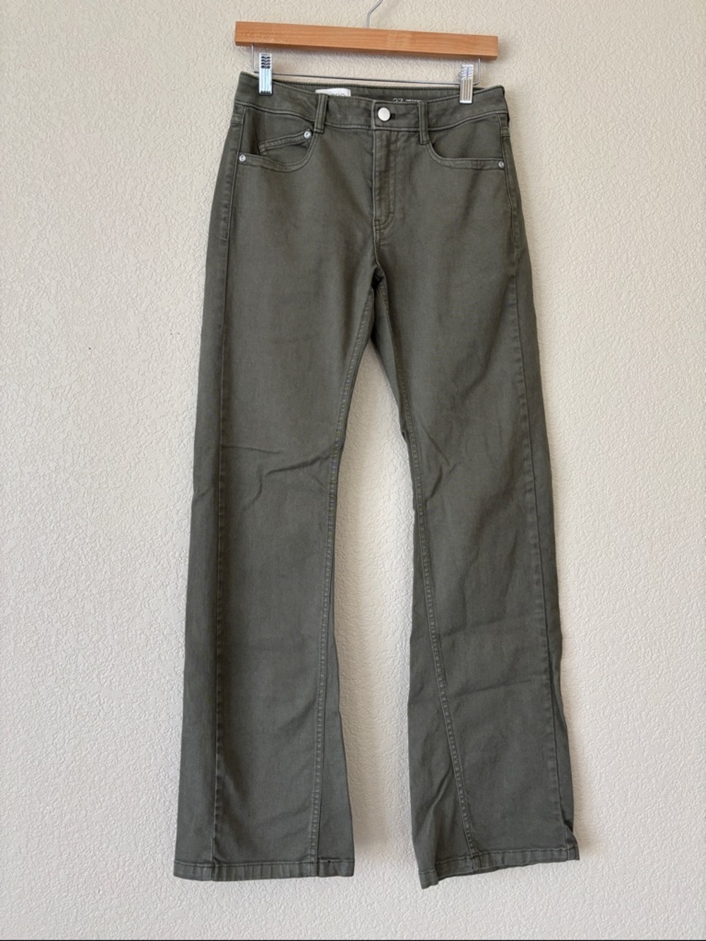Pilcro Olive Green Women's Bootcut Jeans